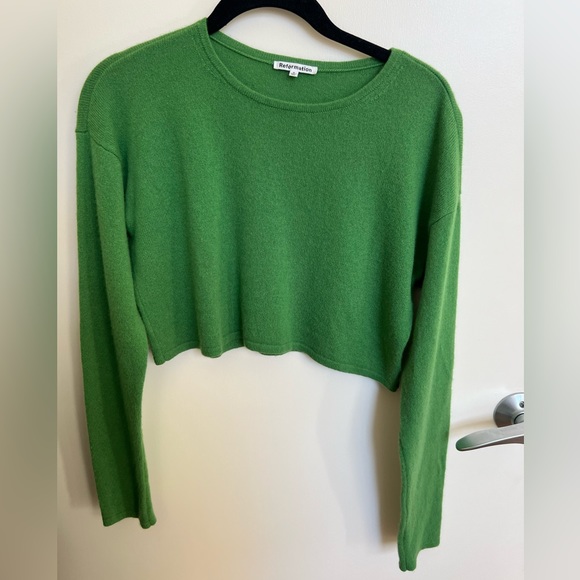 Reformation cropped cashmere sweater - Picture 1 of 1